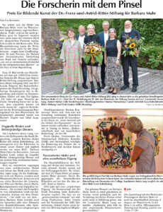 Zeitungsartikel vom 01.07.24, Straubinger Tagblatt, Die Forscherin mit dem Pinsel