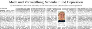 Zeitungsartikel vom 28.06.24, PNP, Mode und Verzweiflung, Schönheit und Depression