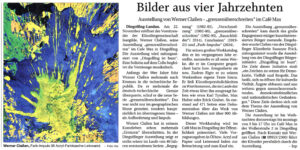 Zeitungsartikel vom 16.11.2024, LNP, Bilder aus vier Jahrzenten