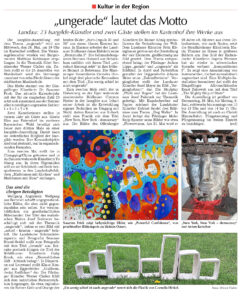 Zeitungsartikel 23.05.25, LZ, "ungerade" lautet das Motto