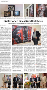 Zeitungsartikel 16.05.2025, DA, Reflexionen eines Künstlerlebens