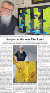Zeitungsartikel 13.09.25, LZ, Neugierde, die kein Alter kennt, Werner Claßen