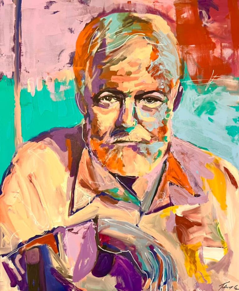 Gemälde Hemingway