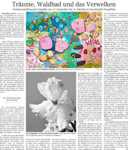 Zeitungsartikel 14.09.2026, LNP Vorbericht, Träume, Waldbad & das Verwelken