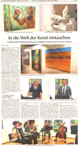 Zeitungsartikel 24.09.2026, LZ, In die Welt der Kunst eintauchen